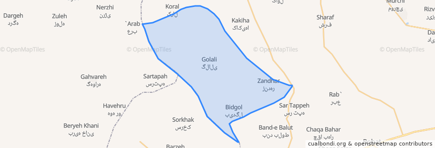 Mapa de ubicacion de دهستان هفت آشیان.