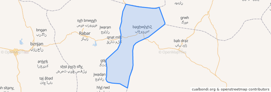 Mapa de ubicacion de دهستان هنزا.