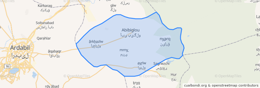 Mapa de ubicacion de دهستان ویلکیج مرکزی.