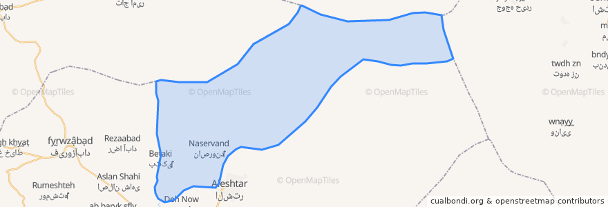 Mapa de ubicacion de دهستان یوسف وند.