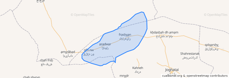 Mapa de ubicacion de دهستان پائین جوین.