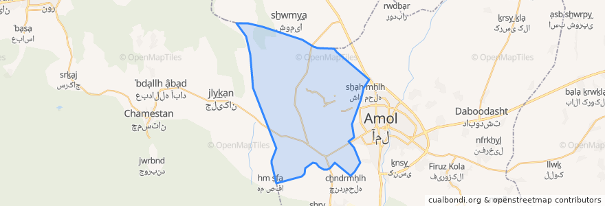 Mapa de ubicacion de دهستان پائین خیابان لیتکوه.