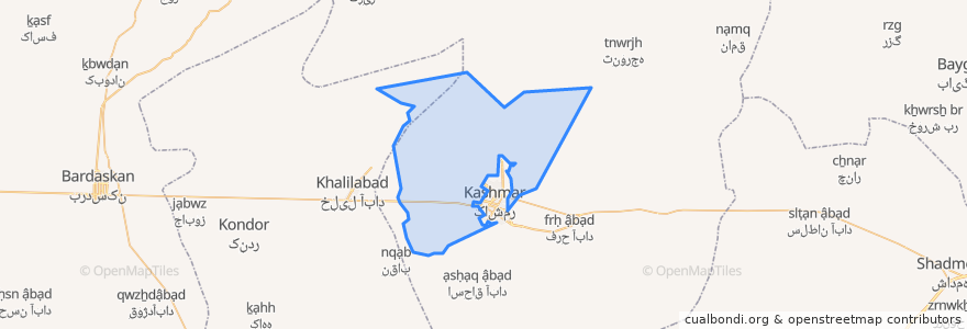 Mapa de ubicacion de دهستان پائین ولایت.