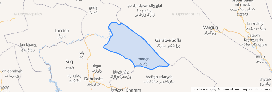 Mapa de ubicacion de دهستان پشته ذیلائی.