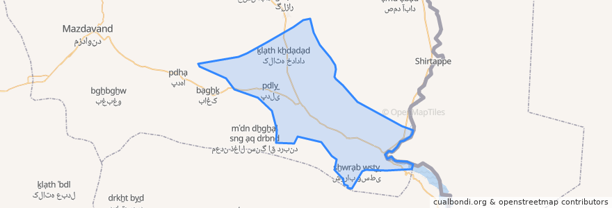 Mapa de ubicacion de دهستان پل خاتون.