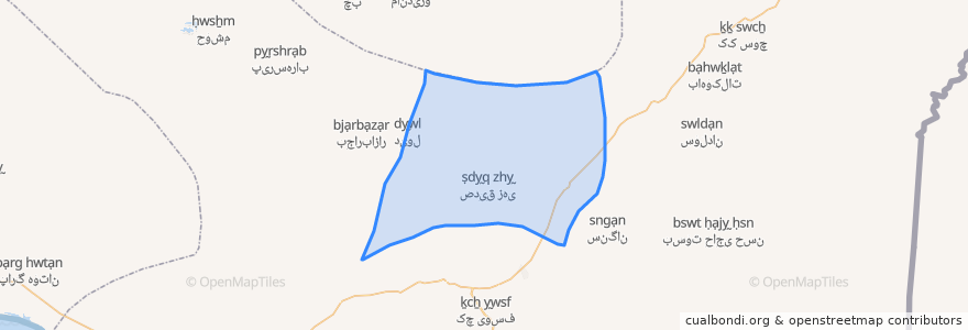 Mapa de ubicacion de دهستان پلان.