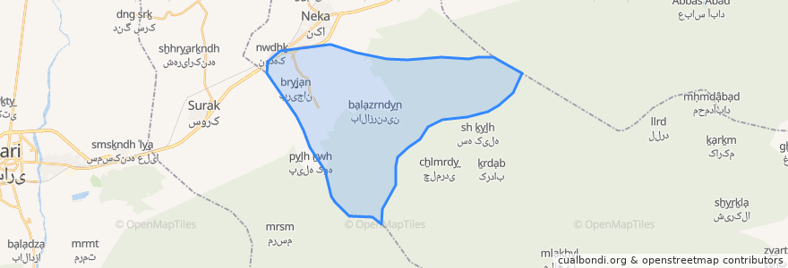 Mapa de ubicacion de دهستان پی رجه.