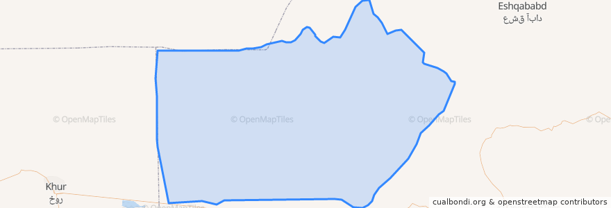 Mapa de ubicacion de دهستان پیرحاجات.