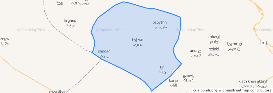 Mapa de ubicacion de دهستان پیشکوه.