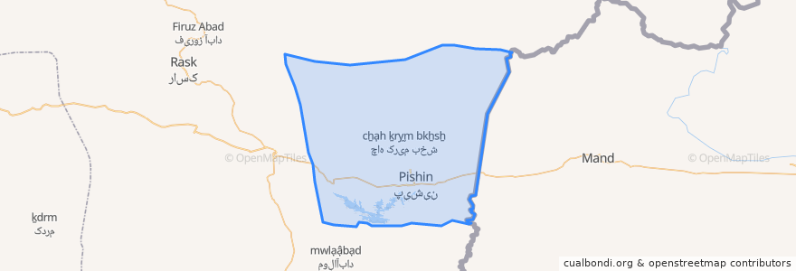 Mapa de ubicacion de دهستان پیشین.