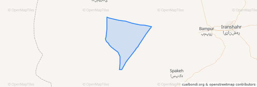 Mapa de ubicacion de دهستان چاه علی.