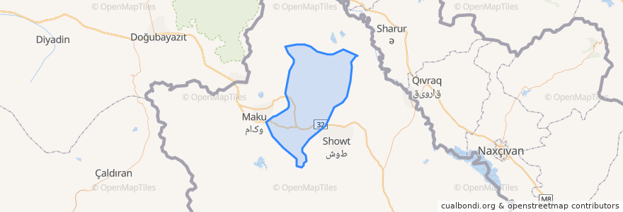 Mapa de ubicacion de دهستان چایباسارجنوبی.