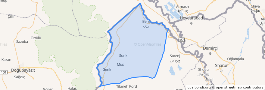 Mapa de ubicacion de دهستان چایباسارشمالی.