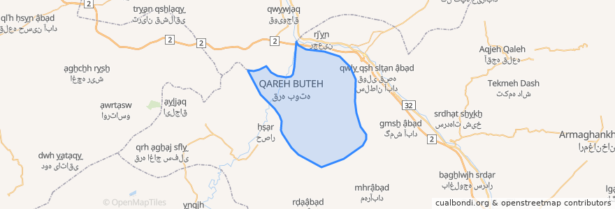 Mapa de ubicacion de دهستان چایپاره بالا.