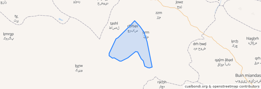 Mapa de ubicacion de دهستان چشمه پر.