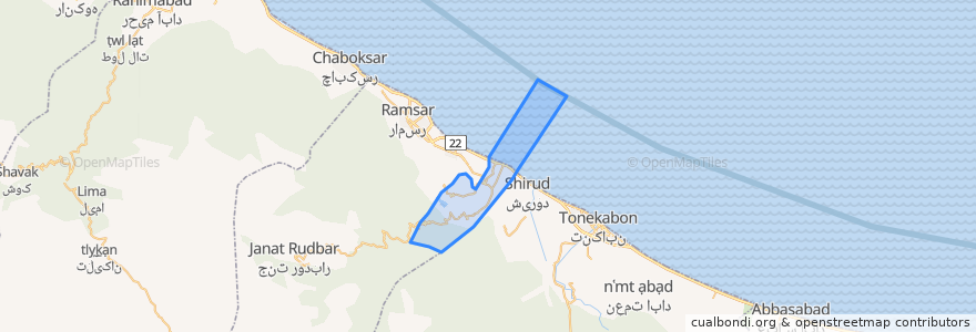 Mapa de ubicacion de دهستان چهل شهید.