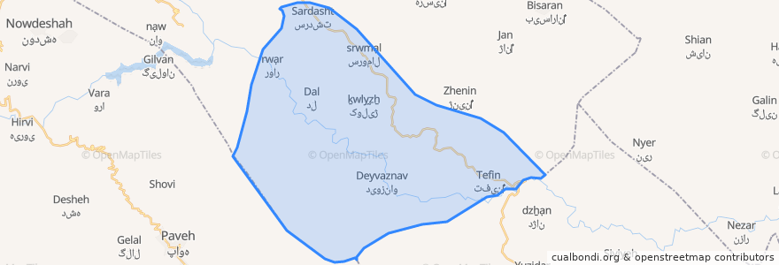 Mapa de ubicacion de دهستان ژیژیه.