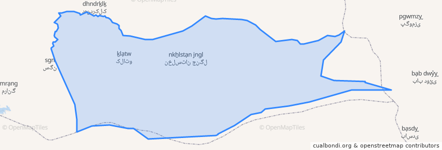 Mapa de ubicacion de دهستان گافر.