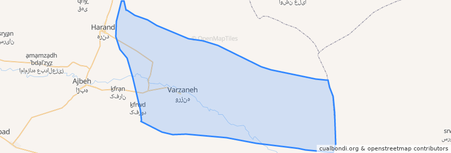 Mapa de ubicacion de دهستان گاوخونی جنوبی.