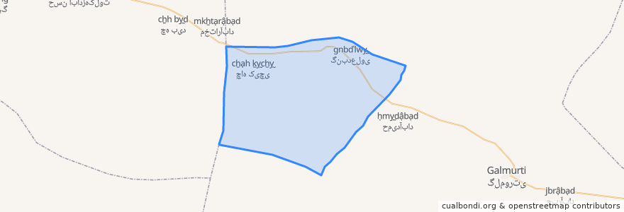 Mapa de ubicacion de دهستان گنبد علوی.