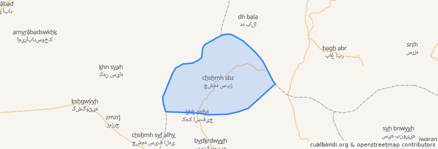 Mapa de ubicacion de دهستان گوغر.