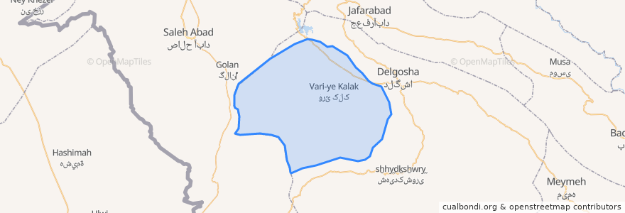 Mapa de ubicacion de دهستان گچی.