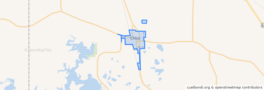 Mapa de ubicacion de Chico.