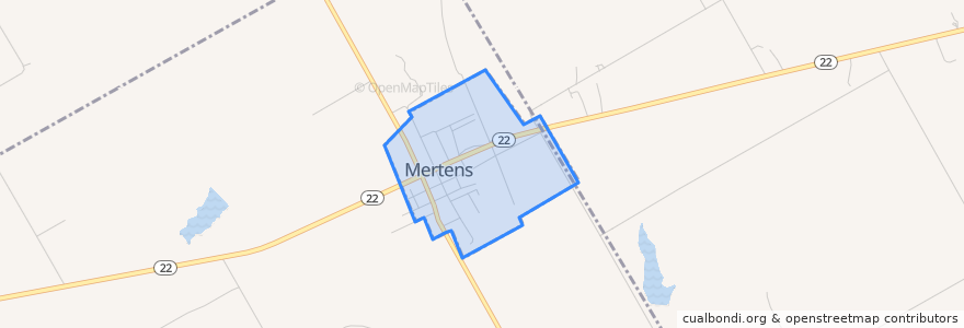 Mapa de ubicacion de Mertens.