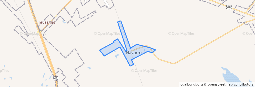 Mapa de ubicacion de Navarro.