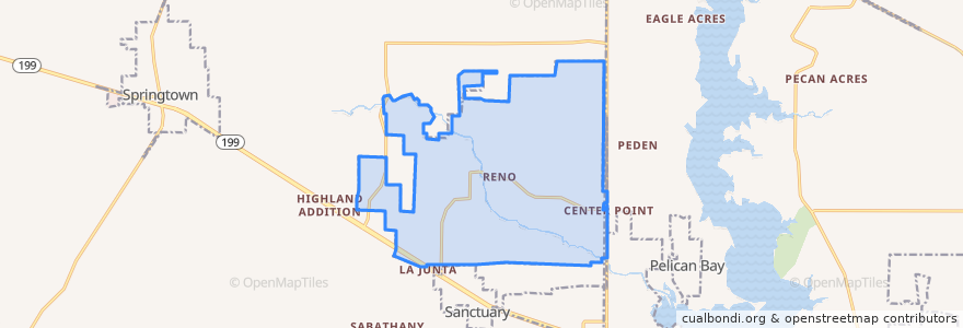 Mapa de ubicacion de Reno.