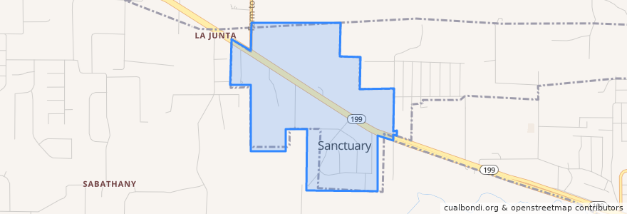 Mapa de ubicacion de Sanctuary.