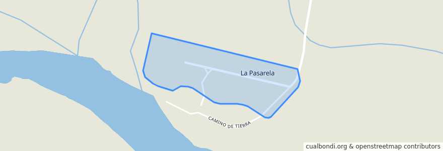 Mapa de ubicacion de La pasarela.