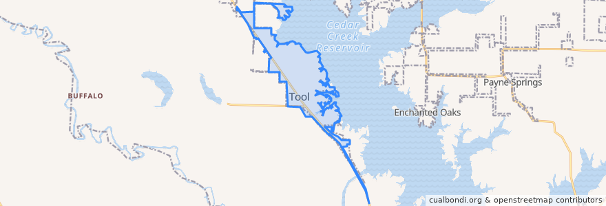 Mapa de ubicacion de Tool.