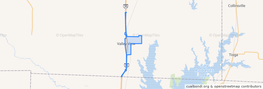 Mapa de ubicacion de Valley View.