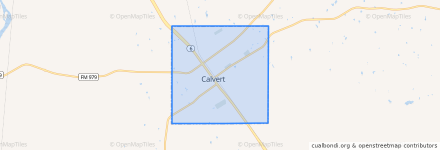 Mapa de ubicacion de Calvert.