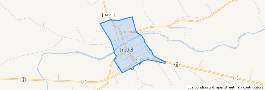 Mapa de ubicacion de Iredell.