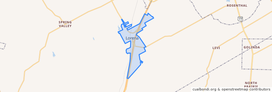 Mapa de ubicacion de Lorena.