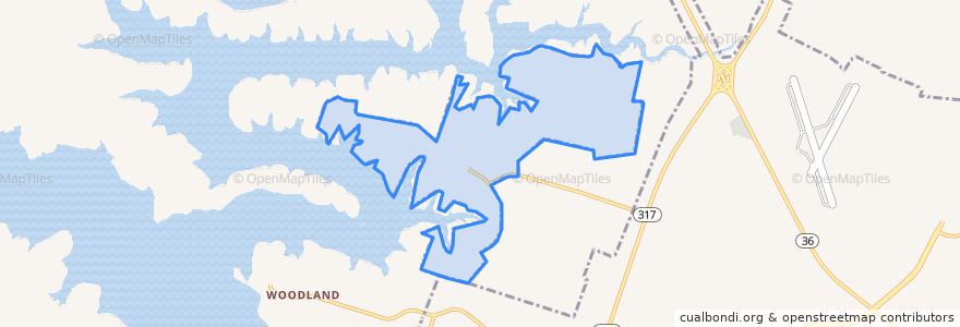 Mapa de ubicacion de Morgans Point Resort.