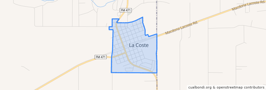 Mapa de ubicacion de La Coste.
