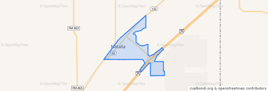 Mapa de ubicacion de Natalia.