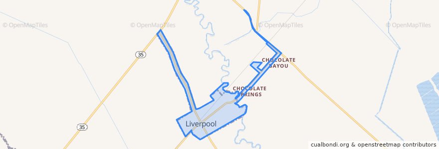 Mapa de ubicacion de Liverpool.
