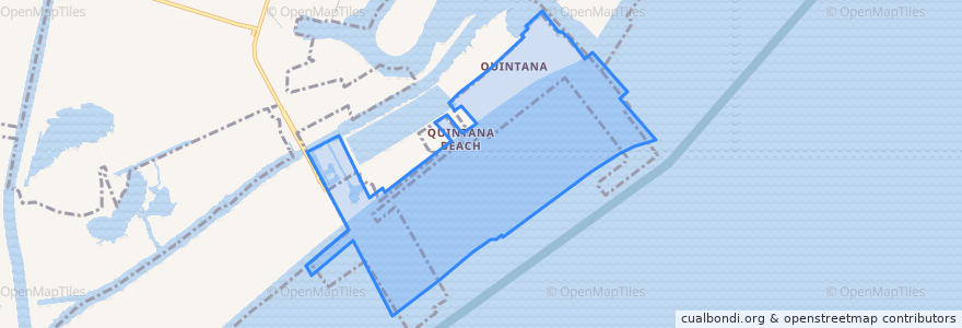 Mapa de ubicacion de Quintana.