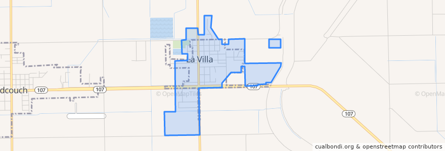 Mapa de ubicacion de La Villa.