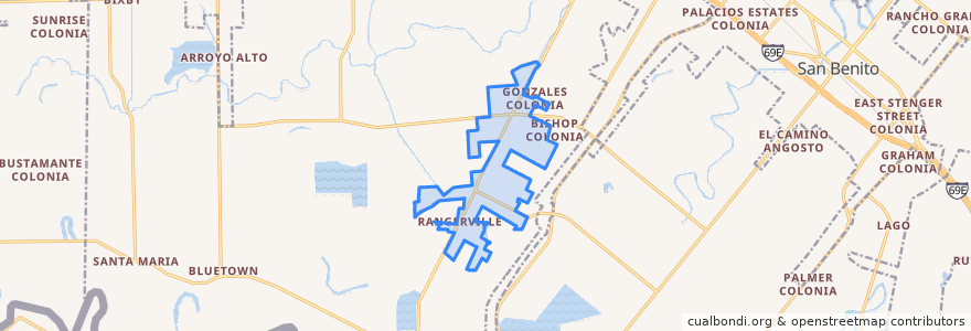 Mapa de ubicacion de Rangerville.