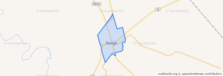 Mapa de ubicacion de Runge.