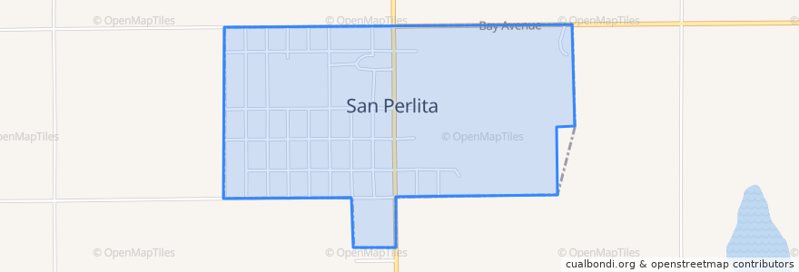 Mapa de ubicacion de San Perlita.