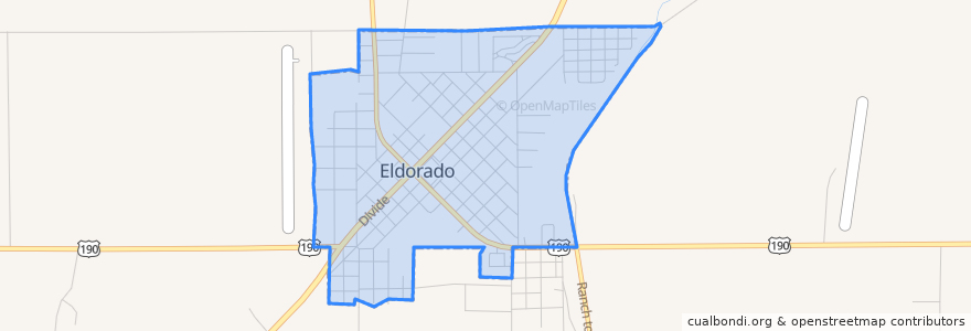 Mapa de ubicacion de Eldorado.