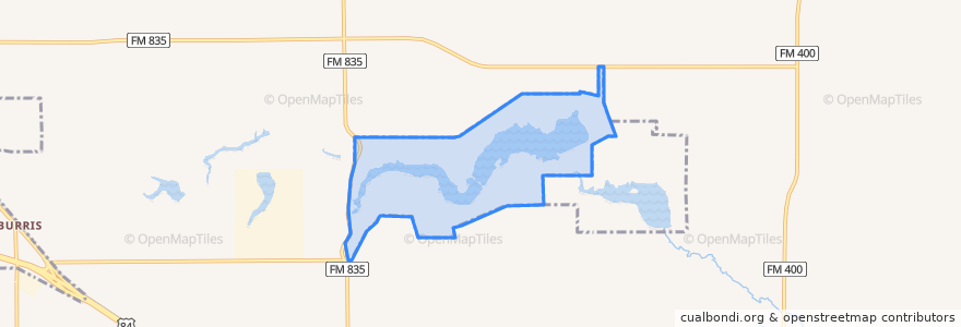 Mapa de ubicacion de Buffalo Springs.