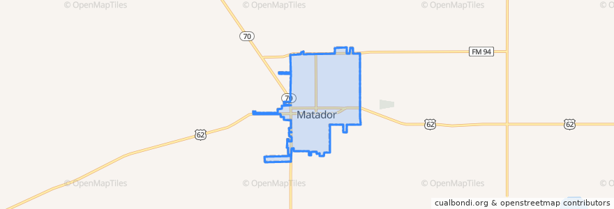 Mapa de ubicacion de Matador.
