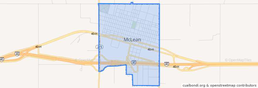 Mapa de ubicacion de McLean.